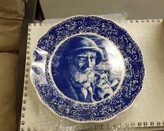 Belgium Boch freres ceramic porcelain Collector Plate 14 in $20