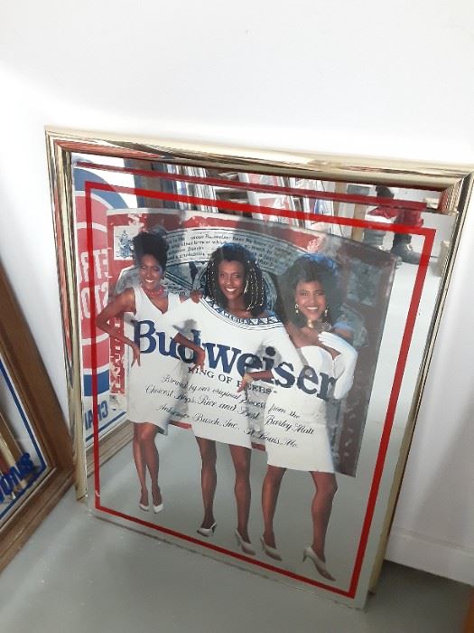Budweiser beer mirror