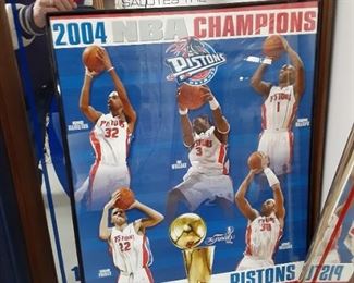 2004 NBA Detroit Pistons Champions poster