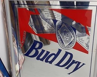 Bud dry beer mirror