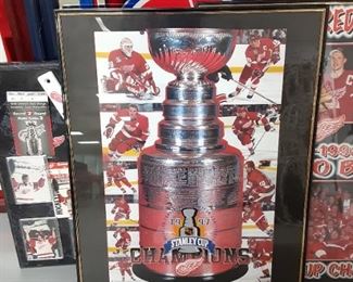 1997 Stanley Cup champions Detroit Red Wings poster framed $15