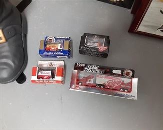 Detroit Red Wings diecast limited edition Zamboni machines and semi truck $5 for the mini $10 for the truck semi