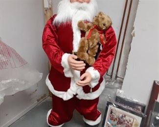 5 foot tall Santa Claus statue $40