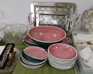 Watermelon dish set $20 for all shafford original 1982