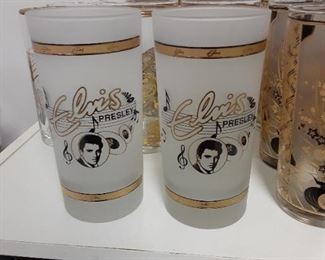 Elvis Presley frosted tumblers $10 for the set of 2