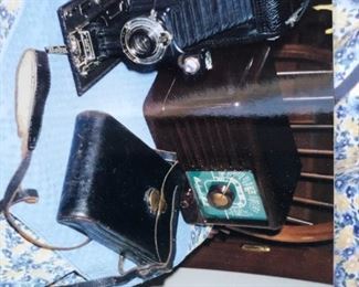 Kodak Autographic Camera-Junior A1-22 and  Packard Bell Radio