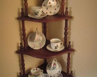 Teacup Collection...Corner Shelf...