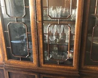 china hutch with crystal