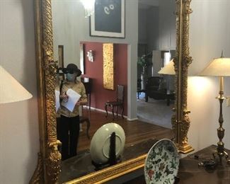 large 19th c. mirror