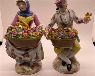 A Pair of Early Royal Crown Derby Figurines