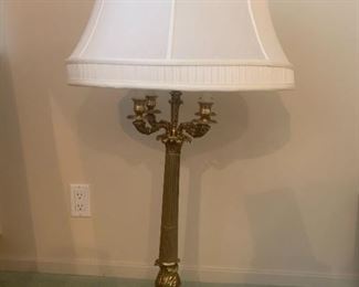 Antique Gold Victorian Lamp