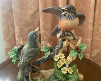 Bird and Floral Decor Piece