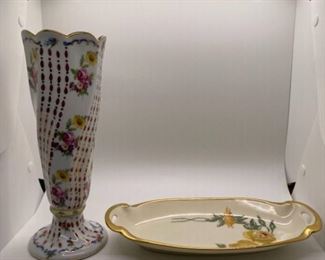 Decorative Vase and Tray