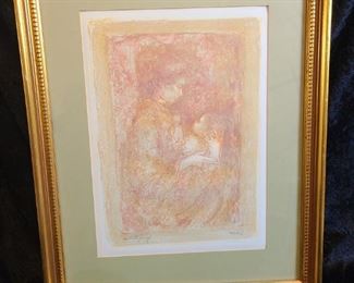 Edna Hibel Mother and Child Artists Proof