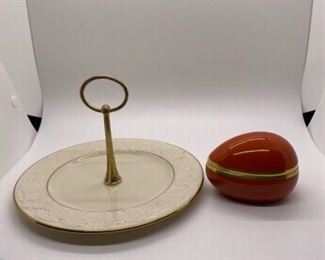 Egg Shaped Dish Lenox Serving Plate