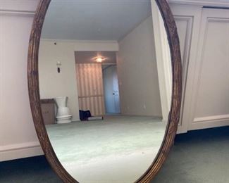 Large Oval Palladio Mirror