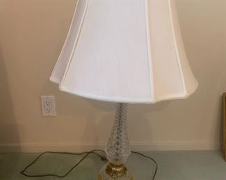 Unique Tall Crystal Lamp