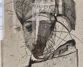 $275 - John C. Sirica "Rembrandt and Nemesis" 30.5" H x 30.5" W