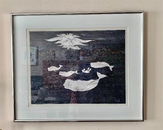 $495 - John Lochtefeld (American b. 1933) "Light Breeze at Mid-Ocean"; Nantucket artist - 25" H x 30" W