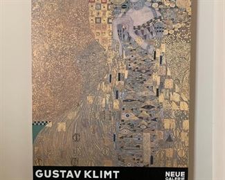 $80 - Reproduction Klimt gallery poster, box mounted; 38.5" H x 26.5" W