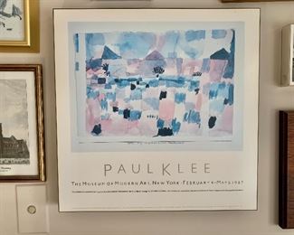 $40 - Paul Klee mounted poster #1 - 17" x 17"