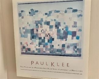 $40 - Paul Klee mounted poster #2 - 17" x 19"