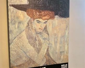 $75 - Gustav Klimt mounted exhibition poster; 38.5" H x 26.5" W