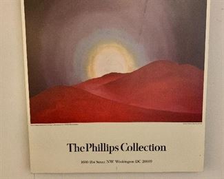 $40 - Phillips Collection Georgia O'Keeffe mounted poster; 27" H x 24" W