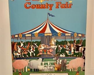 $40 - Mounted poster, Barnstable County Fair 1996, 15 1/2 in. (W) x 20 1/2 in. (L)
