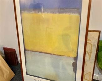 $95 - Framed Mark Rothko poster, National Gallery of Art 1998; 30 1/4 in. (W) x 48 in. (H)