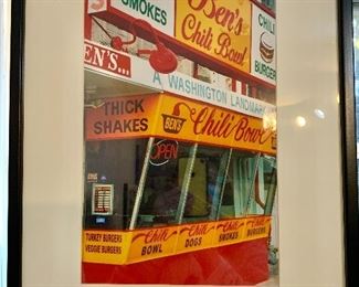 $50 - Claude Taylor photograph Ben's Chili Bowl; 21" H x 17" W