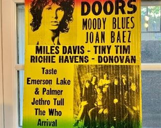 $20 - The Doors concert poster - 21" H x 13" W