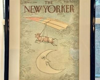 $30 - Framed New Yorker cover (Nov 21, 1988); 14.5" H x 11" W