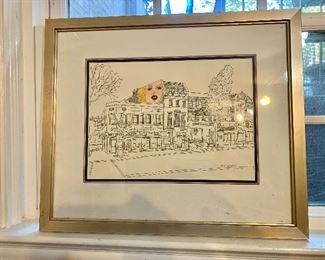 $50 - Adams Morgan Marilyn Monroe mural print by DC artist Enid Romaneck; 19" H x 22.5" W