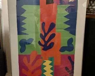$120 - Matisse 'The Cut-Outs' National Gallery exhibition poster; 43" H x 21" W