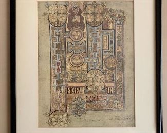 $30 - Book of Kells reproduction giclee print #3; 18" H x 15" W