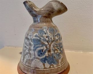 $25 - Ceramic pitcher/vase, signed; 5.5" H x 4.5" W
