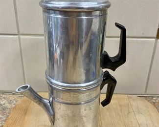 $12 - Vintage coffee percolator; 9 1/2 in. H
