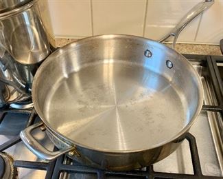$50 - Sur le Table 5 quart stainless steel pan with lid 12 in. diameter