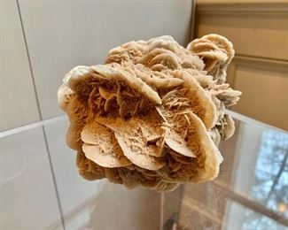 $24 - Rose rock (barite) table decoration; 5 in. x 6 in. x 4 in.