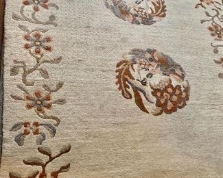 $495 - Chinese rug; 104" x 72";