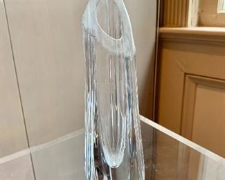 $95 - Baccarat crystal vase, 8 3/4 in. H