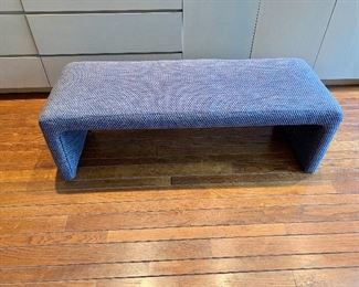 $150 - Vintage padded bench; 50 in. L x 15 in. H x 19 in. deep