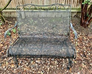 $150 - Vintage bench; 37" W x 41" H x 28" D