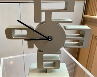 $20 - Umbra battery operated clock, untested; 9 1/2 in. H x 9 in. W