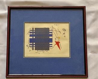 $110 - Framed limited edition print; 13 1/2 in. x 15 in.