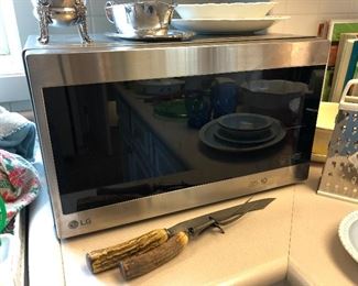 LG stainless steel microwave