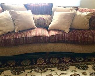 Upholstered Pillowback Sofa