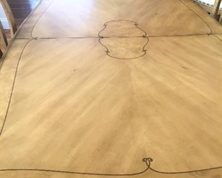 Dining Room Table Top Wood  Inlay