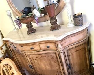 Castleton Dining Room Buffet with Marble Top